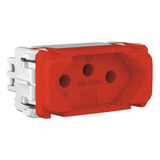 Modulo Tomada 2p+t 20a 250v Vermelho Compose