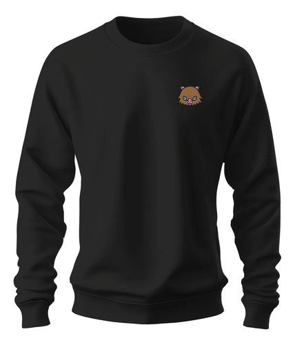 Sudadera Sweater Bordado Inosuke Hashibira Demon Slayer Cara