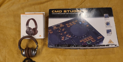 Controladora Dj Behringer Cmd4 Y Auriculares