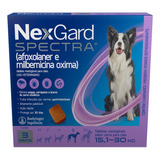 Nexgard Spectra 15,1 A 30 Kg 3 Tabletes Cor Violeta