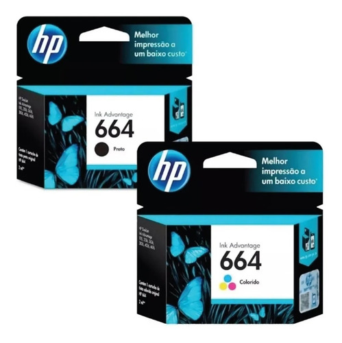 Cartucho Hp 664 Negro + Color Combo 2675 2135 3635 5075 5275