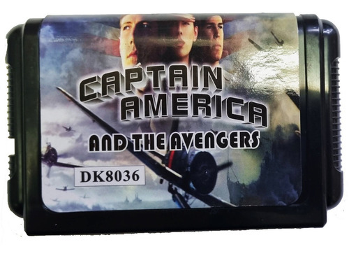 Cartucho Captain America Mega Drive | 16 Bits Retro -museum-