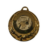 Medalla Deportiva Basquetbol 5 Cms. Incluye Grabado Y Cinta.