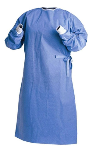 Avental Descartável Cirúrgico Estéril Azul Capote Hospitalar