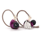 Auriculares Hi-fi Linsoul Kz Zs10 Pro Desmontable Purp. C/m