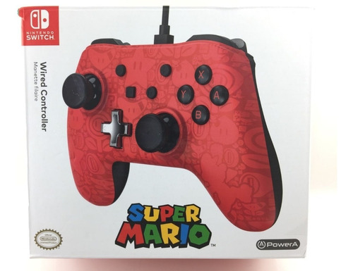 Control Nintendo Switch Super Mario Alambrico Nuevo Original