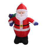 Bolsa Inflable De Regalo De Papá Noel Con Decoración De 3,9