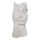 Faces Jarron 27x13 Cm Escultura Decorativa - Olsen Design