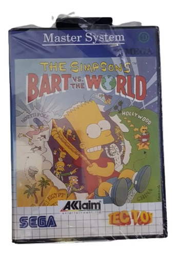 Master System : The Simpsons Bart Vs The World Novo Lacrado
