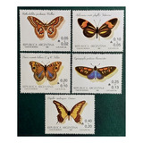 Filatelia Argentina 1985 Mariposas. Gj 2253/7. Mint