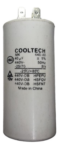 Capacitor De Marcha De 12,5 Microfaradios 440v 50hz