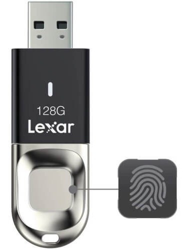 Pendrive Lexar Jumpdrive F35 128gb 3.0 - Huella Dactilar