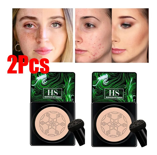 Base Moisture Cushion Cobertura Alta Completa Bb Cream 2pçs