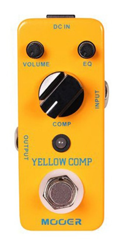 Pedal Mooer Guitarra Yellow Comp. Mooer Compressor Mcs2
