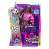 Barbie Extra #19 Cabello Rosado Con Mascota Panda