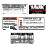 Adesivo Balança Logo Yamaha + Logos  Advertencia Lander 250