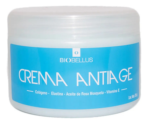 Crema Anti Age Colageno Elastina - Biobellus 250ml
