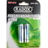 Baterías Aaa Recargables 1200 Mah Paquete De 2 - T1346