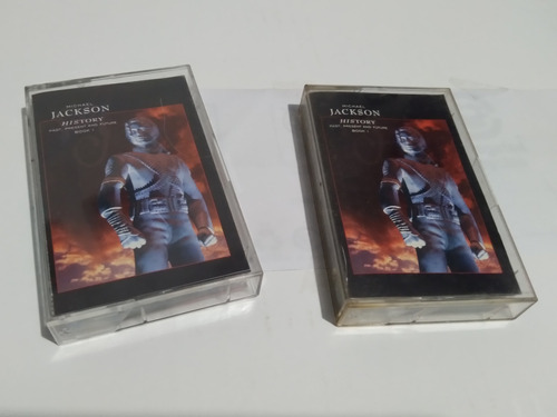 2  Cassettes Audio Michael Jackson History Book 1 Usados