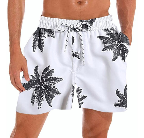 Traje De Baño De Pantalones Cortos Playa Casual Para Hombre