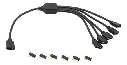 Cable Rgb Splitter 3 Pines - 5v Cable Argb 5 Vias Hub