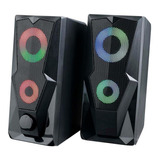 Caixa De Som Gamer Multilaser, Led Rgb, 15w Rms, P2 - Sp330