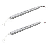 2x Fonte Slim Driver Para Perfil Fita De Led 12v 10a 120w