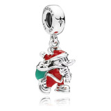 Dije Charm Pandora Mickey Mouse Navidad Regalo Disney Plata