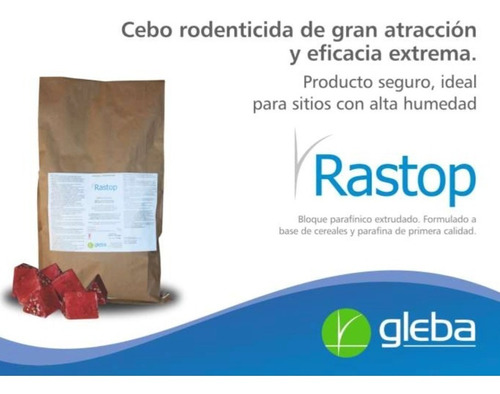 Rastop Veneno Ratas Y Lauchas X 10 Kg Bolsa(bloque 20 Gr)