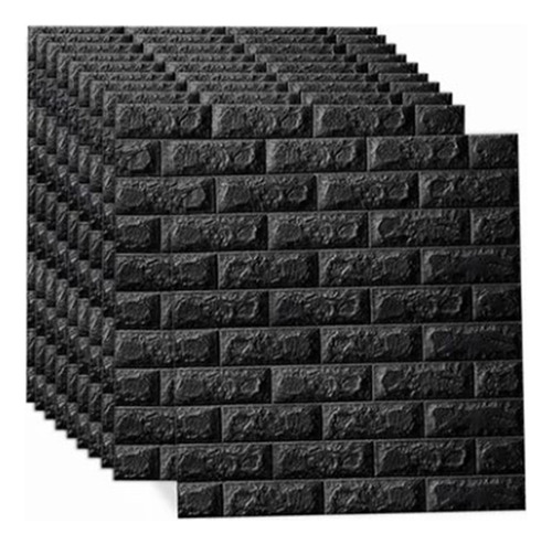 Pegatina De Pared 3d Negra, Impermeable, 10 Unidades