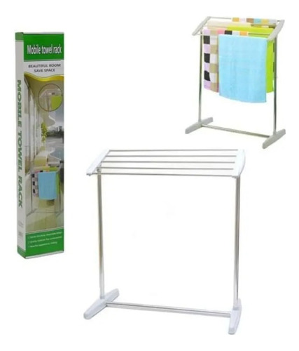 Tendedero Plegable Secar Ropa Toalla Para Baño Colgador 