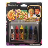 Maquillaje Artístico Infantil En Lápiz Crayón. 6 Colores