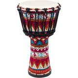 Tambor Djembe Africano, Tambor Congo Cosido De Tela Roj...