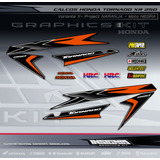 Calcos Honda Tornado - X- Project  Naranja - Insignia Calcos