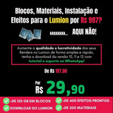 Pack Blocos E Texturas Lumion 120gb +