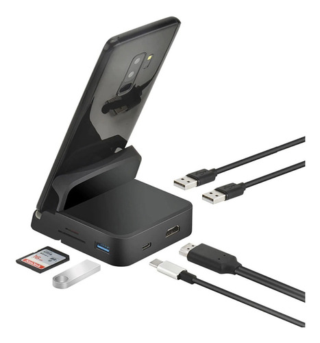 Adaptador Dock Docking Station Tipo C Base 8 En 1 Hdmi Usb