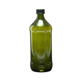 Botella Vidrio Cilindrica Verde 1lt.  X10 Und. Jvl Shop