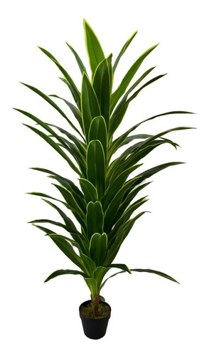 Planta Artificial Dracaena Yellow Green 140 Cm, Alta Calidad