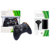 Controle Joystick Sem Fio Xbox 360 + Bateria Carregador