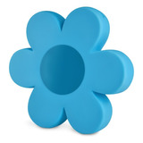 Alcancía Flor Dinero Caja Seguridad Niños Color Azul