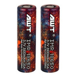 Pack 2x Batería 18650 Awt 3.7v 35a 3500mah Vaper / Jdr Store