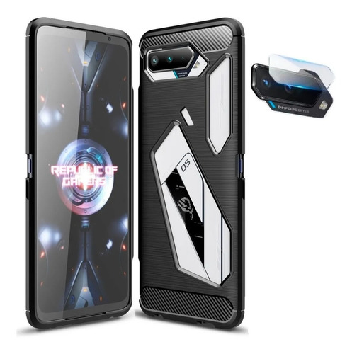 Capa P/ Asus Rog Phone 5s / 5 Impacto 6.78 + Pelic Camera