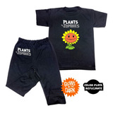 Pijama  Fresca Plantas Girasol Para Niños Brilla Oscuridad