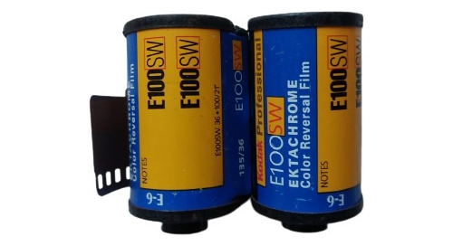 2 Filmes Slide Positivo Ektachrome 35mm Vencido - Fotografia