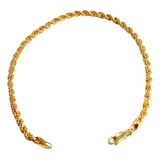 Pulso Pulsera Torsal Torzal Oro Italy 10k 21cm 4mm Diametro7