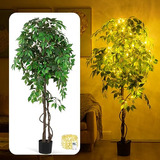 6ft Artificial Ficus Tree Tall Faux Trees Indoor, Fake ...