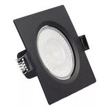 Spot Led 7w Embutir Preto Luz Branco Frio Direcionavel 6k 110v/220v