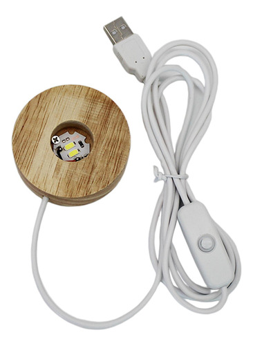 Base De Pantalla De Luz Led, Base Iluminada De Madera,