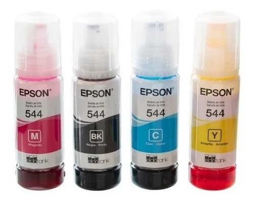 Tinta Original T544 Para Impresora Epson L3110 L3150 4x65ml