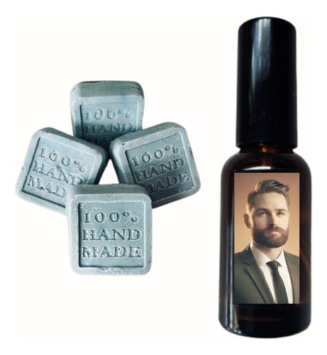 Combo Aceite Para Barba + 4 Jabones De Oliva